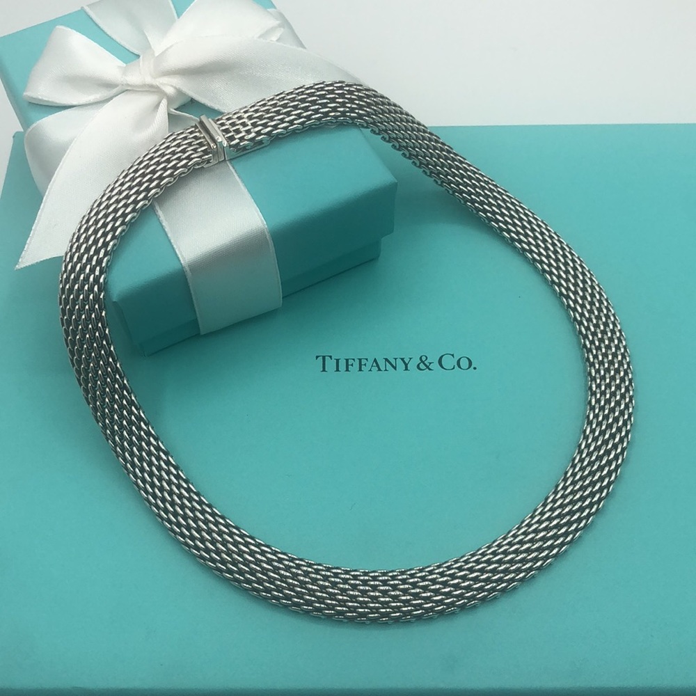 🎁Tiffany & Co Somerset Mesh 17” Necklace